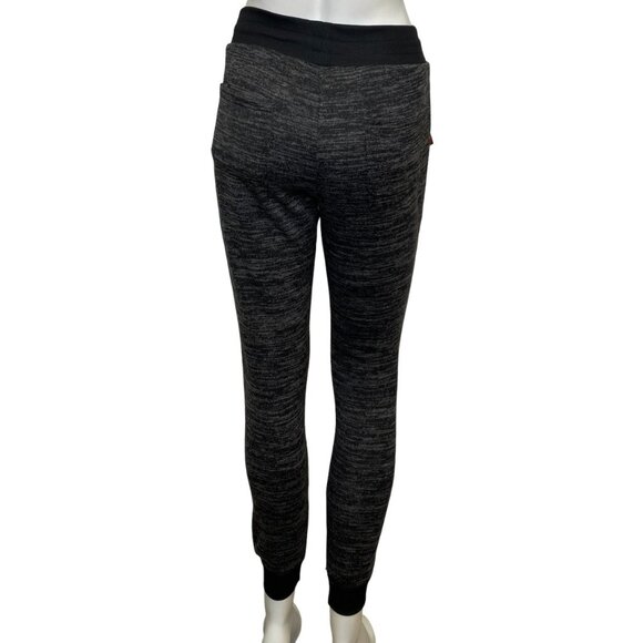 Yi Tong Plush Lined Drawstring Waist Joggers Black Grey Size S/M NWT - Picture 3 of 3